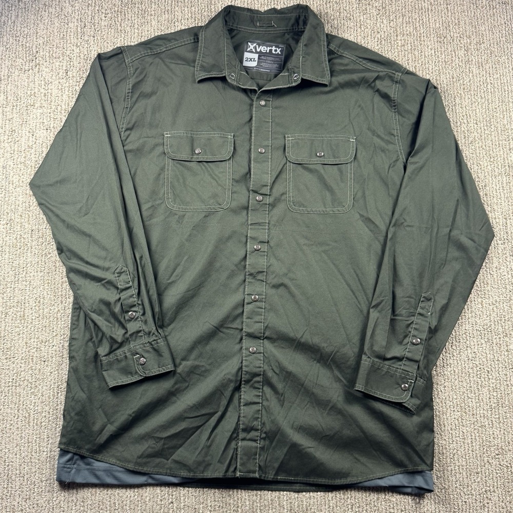 Vertx Mens 2XL Guardian Long Sleeve Shirt WeaponGuard Layer Conceal Carry Green